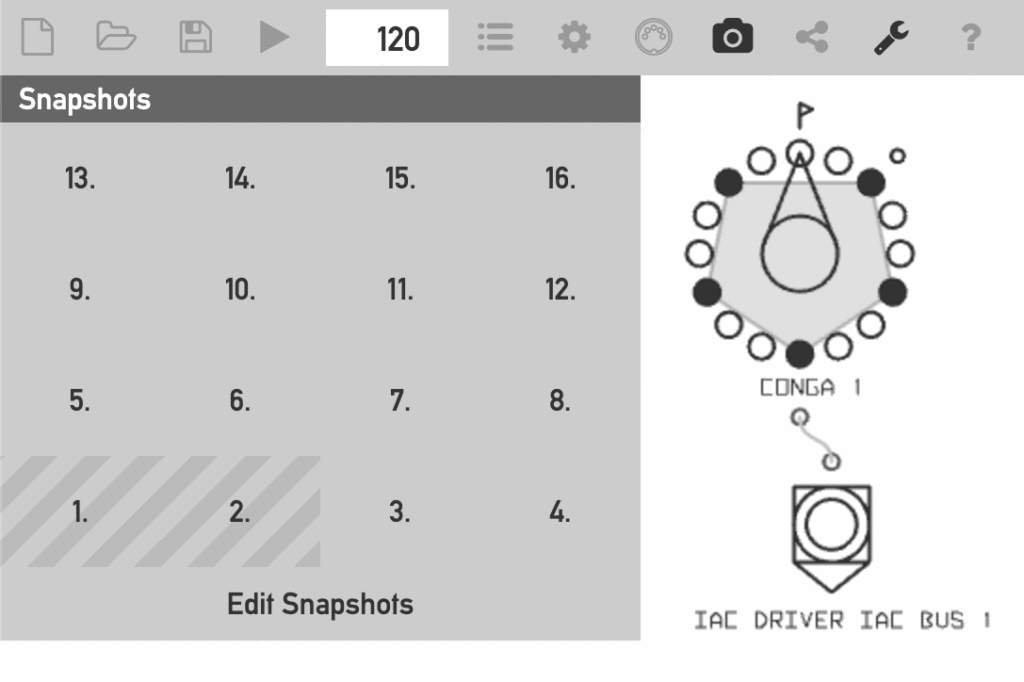 MPG 2.2 Snapshots panel